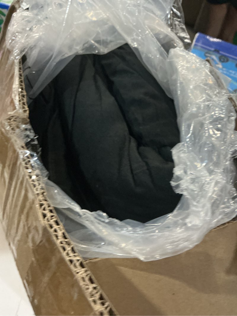 Condition photo showing Good Condition for cohome premium oversizd queen size comforter, all-season quilted down alternative duvet insert, luxury hotel gentlesoft comforter with anti-clump tech & 8 tabs - reversible - black 98 x98 inches oversized queen black