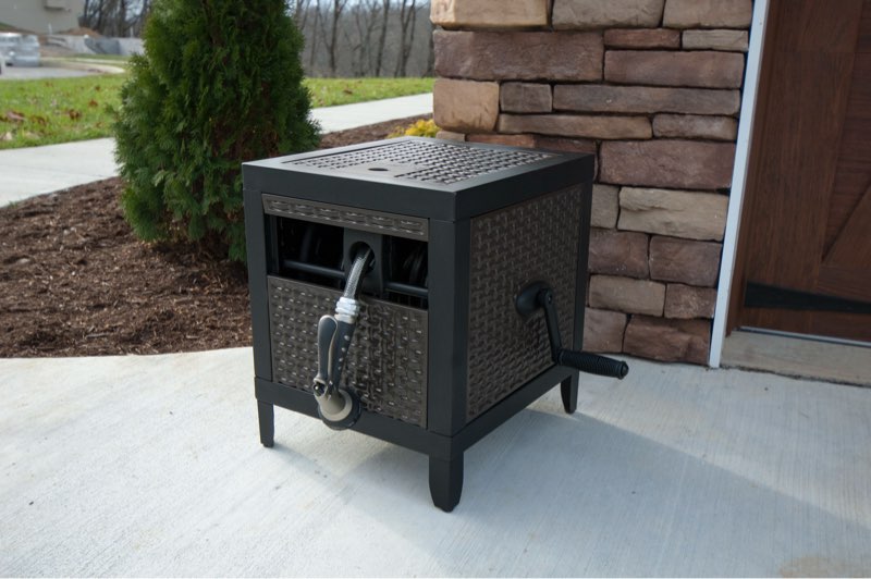 Metal Hose Reel Cabinet with Auto-Track Rewind
