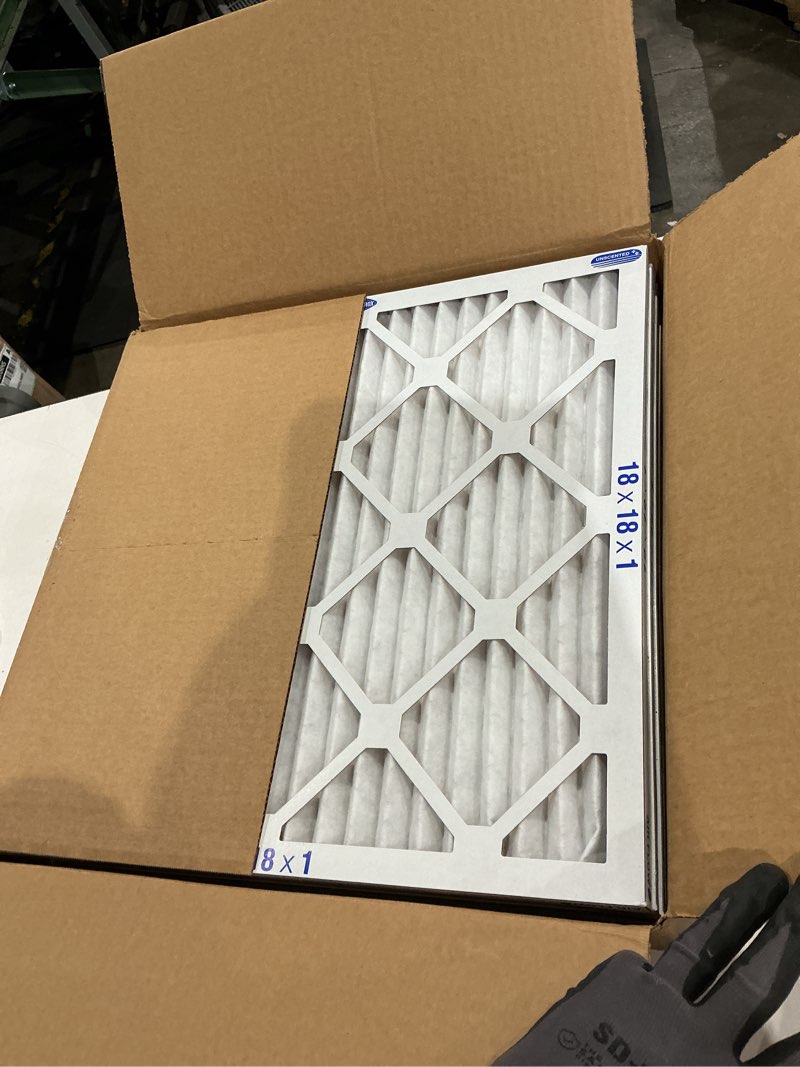 Condition photo showing New/Like New for clorox 18x20x1 air filter, merv 13 pleated hvac ac furnace air filters for allergies, pet dander, smoke and more, mpr 1500 & fpr 10 – pack of 4 merv 13 elite