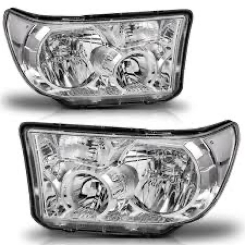 DimFlux Headlight Assembly, Headlights Kit Compatible with 2007-2013 Toyota Tundra/2008-2017 Sequoia