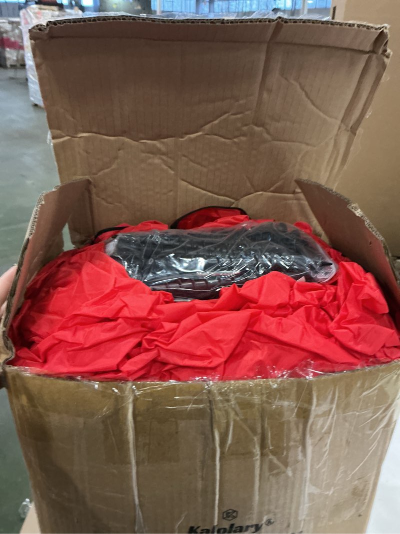 Condition photo showing Good Condition for Kalolary 15FT Giant Christmas Inflatable Outdoor Decoration, Merry Christmas Bell Inflatable Decorations with Build-in LED Ornaments Ball Blow Ups for Outside Holiday Party Lawn Garden Mall Decor Red Christmas Ball Outdoor