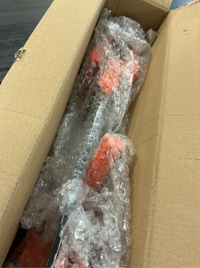 Condition photo showing Good Condition for labor saving arm jack handle 2 pack,15 in construction jack,multifunctional furniture jack for installing cabinets and wall tile height adjuster handheld lifter tool, load 400lbs, orange