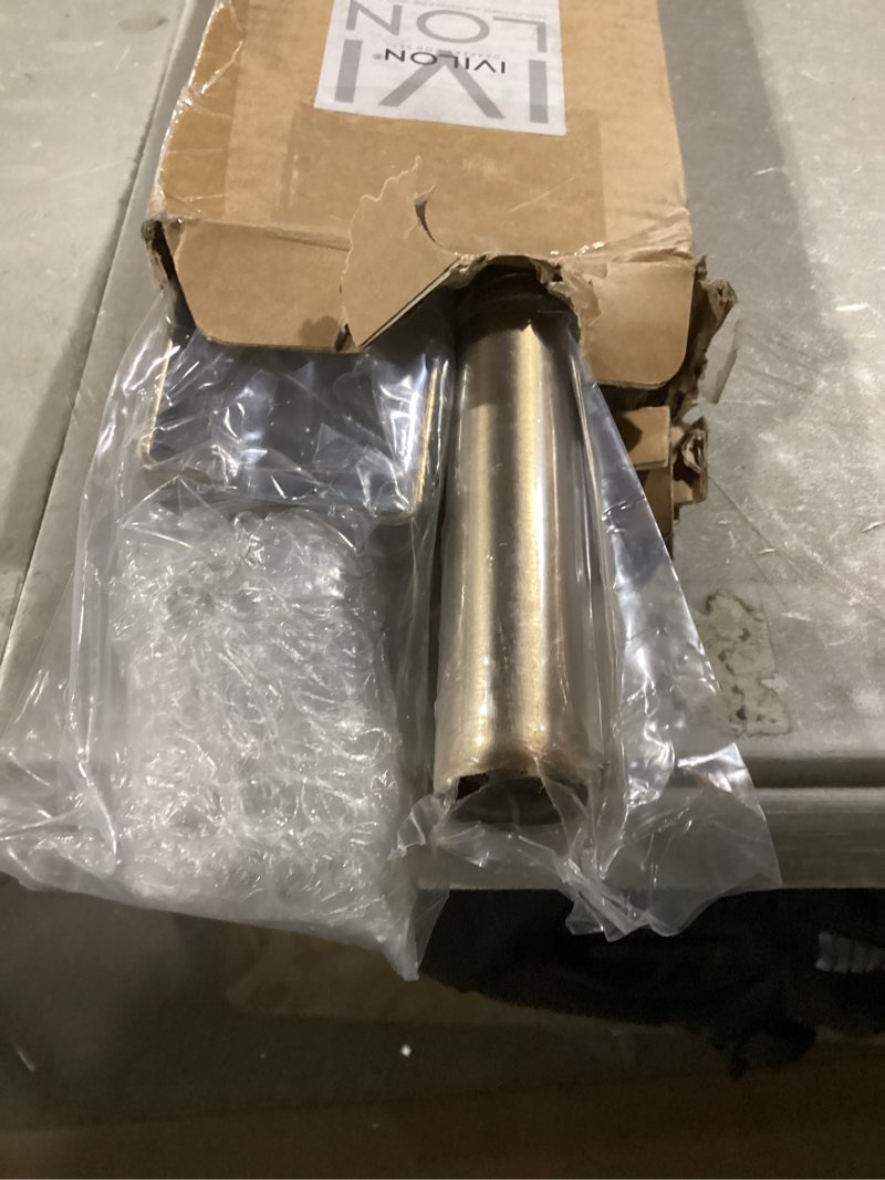 Condition photo showing Good Condition for Ivilon Drapery Window Curtain Rod - End Cap Style Design 1 Inch Pole. 72 to 144 Inch Color Warm Gold