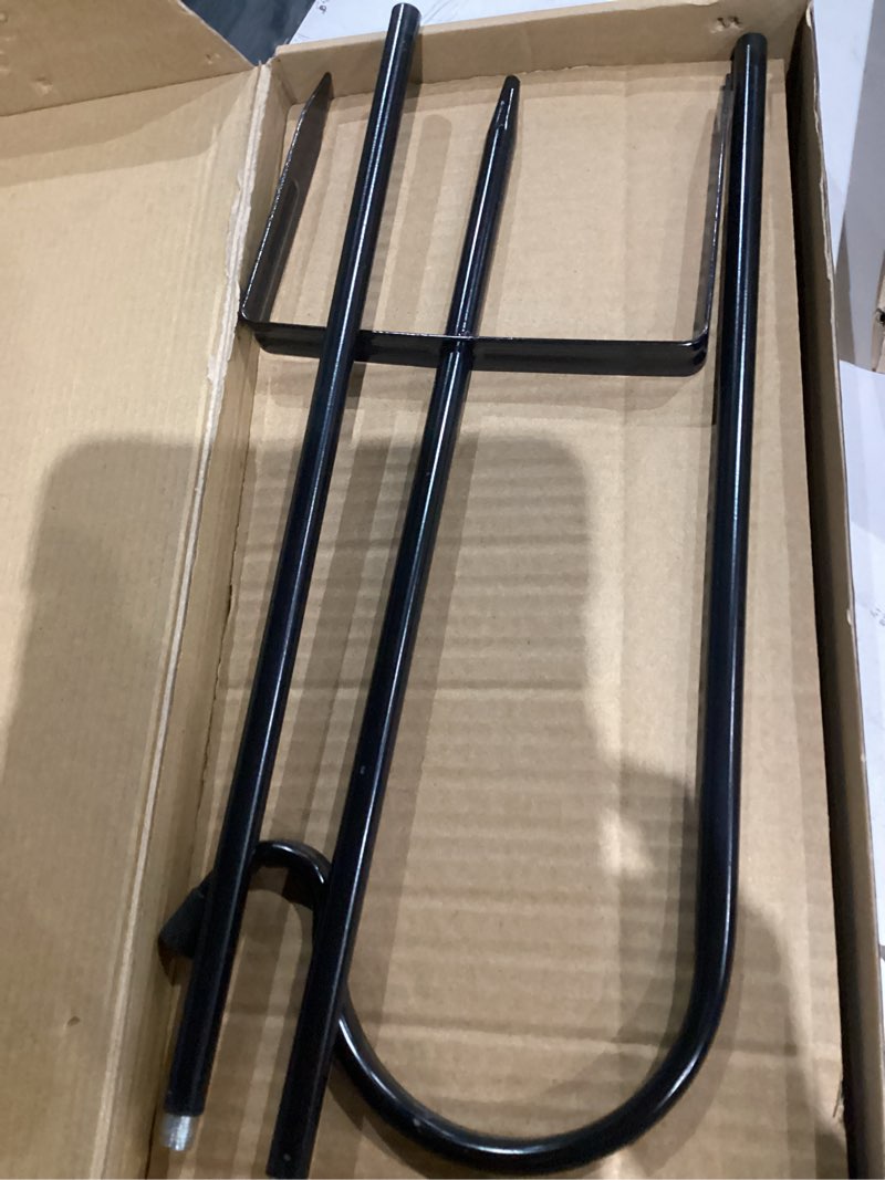 Condition photo showing Good Condition for excmark 2 pack shepherd hook 48 inch 1/2 inch thick use at weddings, hanging solar lights, lanterns, bird feeders, metal hanger hook. (black, 48 inch) u.s. patent. 48 inch black