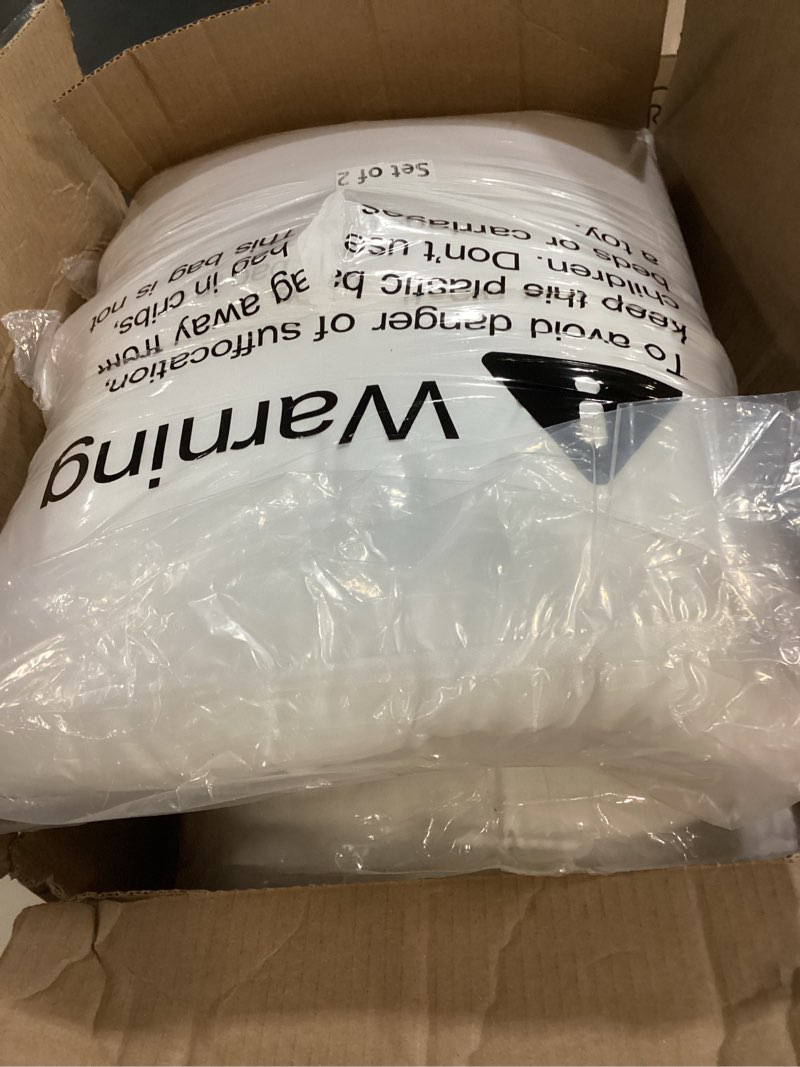 Condition photo showing As Is for Fabornus Premium 18 x 18 Throw Pillow Inserts, Set of 4 Hypoallergenic Square Form Decorative Pillows for Sofa Couch Bed and Chair 18 inches