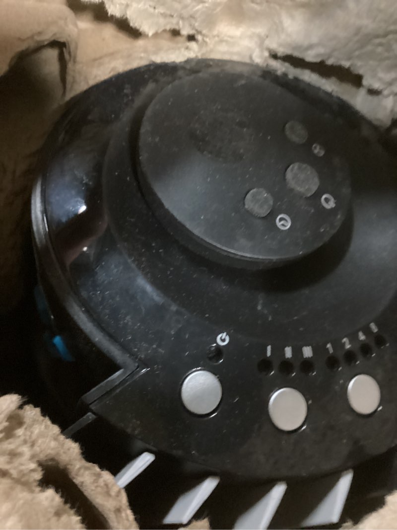 Condition photo showing As Is for Vornado 143 Whole Room Air Circulator Tower Fan with Timer and Remote Control, 29", Black 143 – 29" Tower Fan