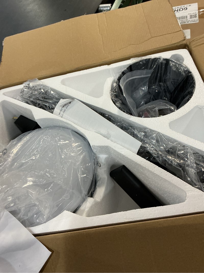Condition photo showing Good Condition for ceiling fans with lights,42" low profile ceiling fan with light and remote control,flush mount, reversible, dimmable, noiseless, black ceiling fan for bedroom black-42