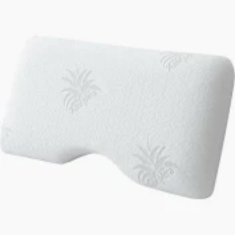 egohome cervical neck pillow, side sleeper pillow for sleeping, aloe vera infused memory foam pillow for neck pain relief, ergonomic neck support pillow for side back stomach sleepers, 30x16 inches