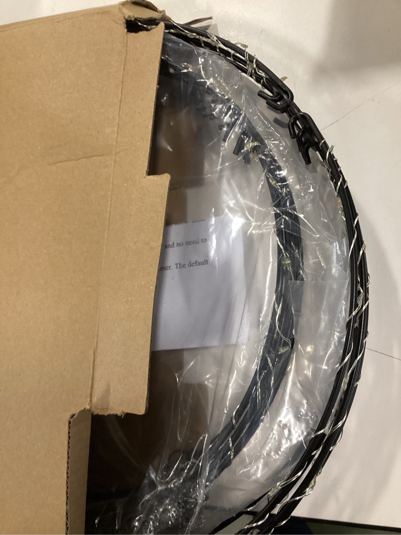 Condition photo showing New/Like New for Set of 2 Outdoor Hanging Ball Lights - 2 Sizes of Christmas Battery Operated Garden Lanterns Waterproof Globe Fairy Lights with 8 Lighting Modes Timer Memory Function (Warm White) Battery Powered Warm White