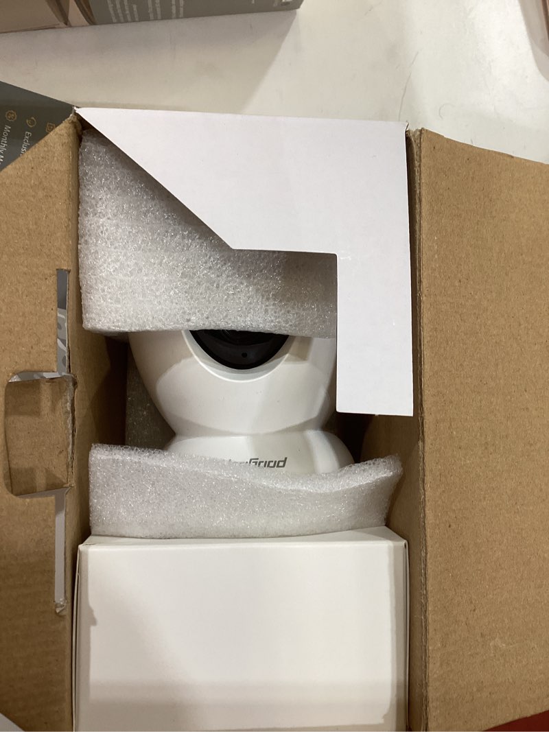 Condition photo showing Good Condition for usogood 2.5K Indoor Camera for Home Security, 360°Pet Camera Indoor with Phone App,Support 5G/2.4Ghz WiFi,Dog Cameras with Speaker, Auto Motion Tracking Detection,2-Way Audio,Best Gift White