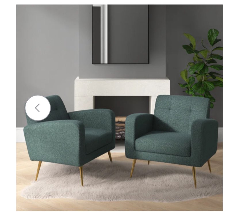 Alixon 29” wide tufted armchair green