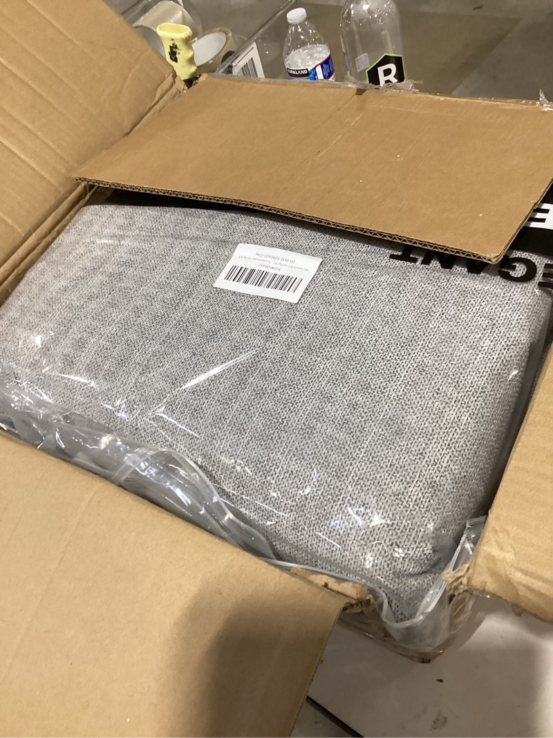 Condition photo showing New/Like New for zesthome 9x12 Area Rugs for Living Room, Non-Slip Backing Washable Rug, Modern Abstract Area Rug, Stain Resistant Rugs for Bedroom, Ultra-Thin Large Area Rugs, Area Rug 9x12 Grey/Ivory 9' x 12' (Rectangular)