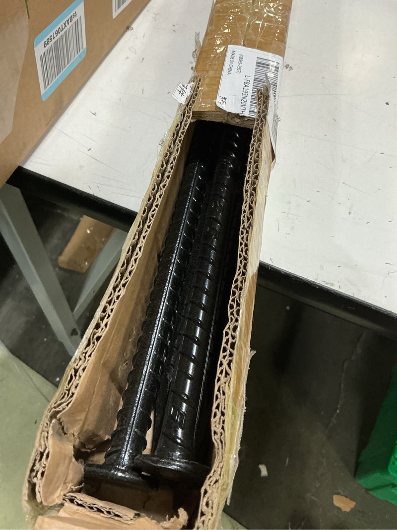 Condition photo showing Good Condition for 4 pack 30-inch rebar stakes - 5/8 diameter heavy duty ground stakes with chisel point ends, galvanized steel metal stakes for landscaping, plant support, concrete form and more