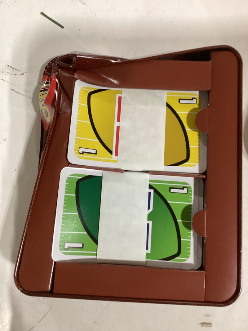 Condition photo showing Good Condition for Mattel Games UNO NFL Card Game in Storage Tin Box for Kids, Adults, Parties & Travel with NFL Team Logos & Special Rule (Amazon Exclusive)