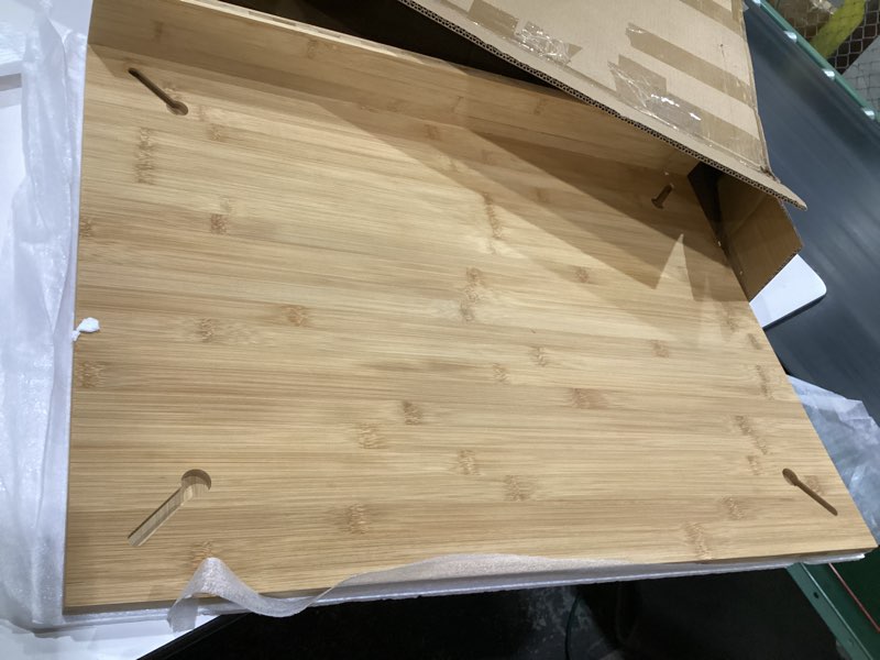 Condition photo showing Good Condition for GarveeHome Bamboo Cutting Board & Stovetop Cover - Raised Chopping Board with Detachable Legs, Juice Groove & Compartments - Versatile Sink Cover for Home and Restaurant Kitchen Countertops 29.5"L x 21.3"W