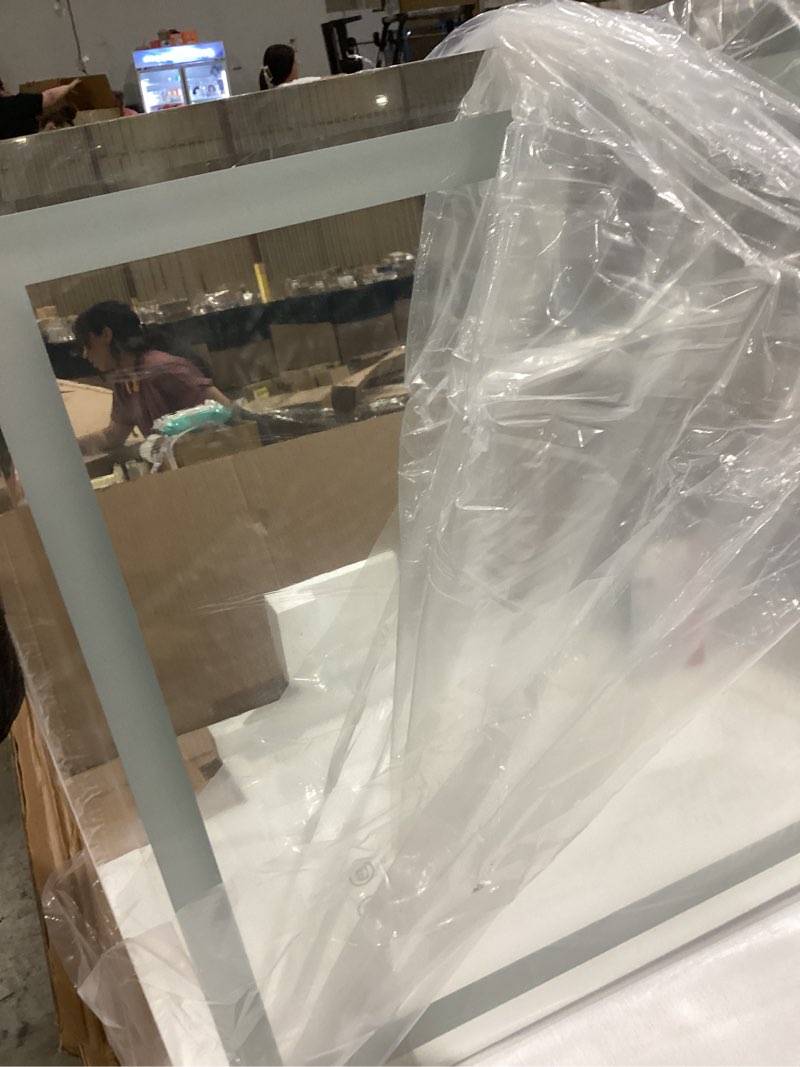 Condition photo showing Good Condition for keonjinn backlit + frontlit tempered glass bathroom mirrors 24-in x 30-in polished frameles