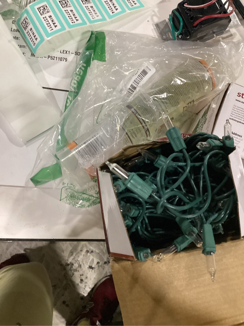 Condition photo showing New/Like New for clear warm white christmas tree lights - 20 ft string of 105 incandescent mini bulbs multifunctional lighting modes, for decorative, bedroom, outdoor, xmas twinkle lights with green wire total 21.6 ft 105 green - clear warm white lights