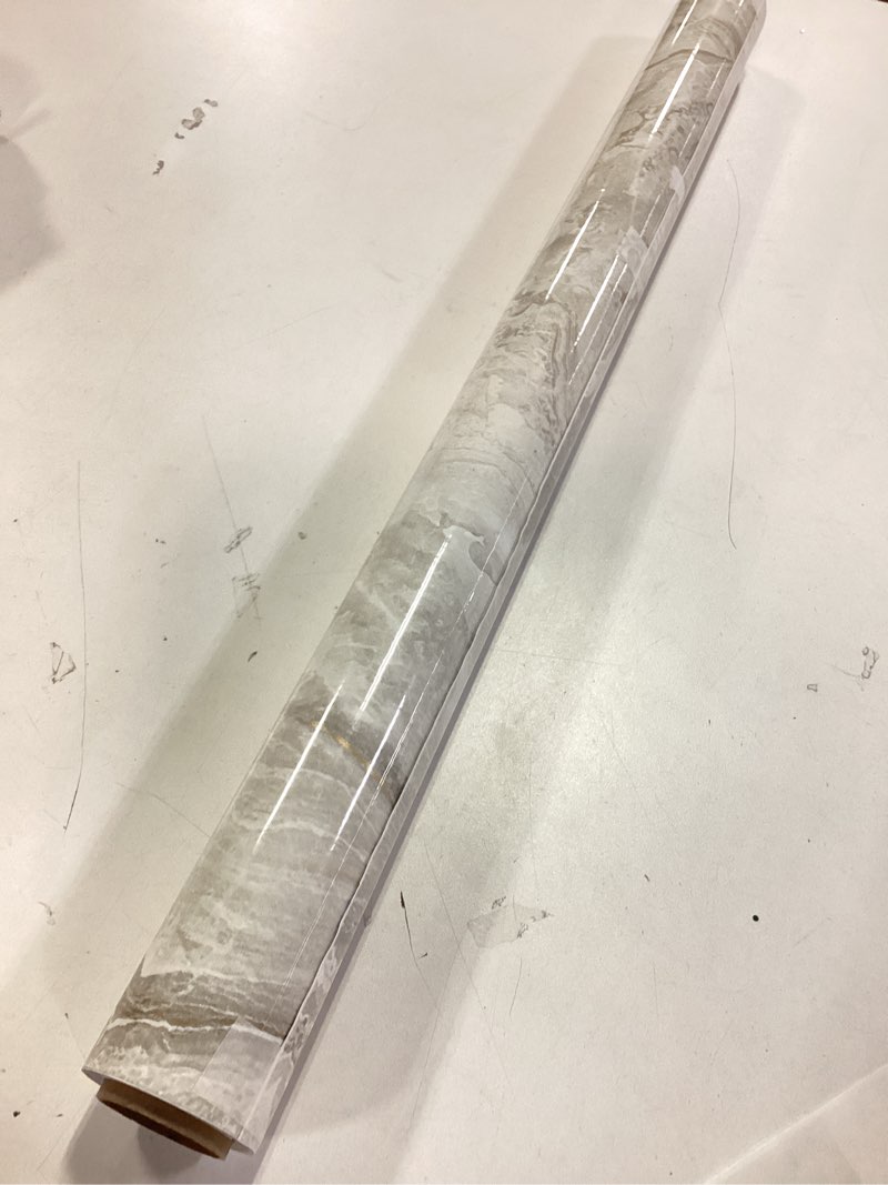 Condition photo showing Good Condition for VEELIKE 15.7''x118'' Beige Gold Liquid Marble Contact Paper for Countertops Peel and Stick Waterproof Granite Countertop Paper Self Adhesive Marble Wallpaper Vinyl Roll for Kitchen Bathroom Table Wall 15.7" x 118" Beige Gold