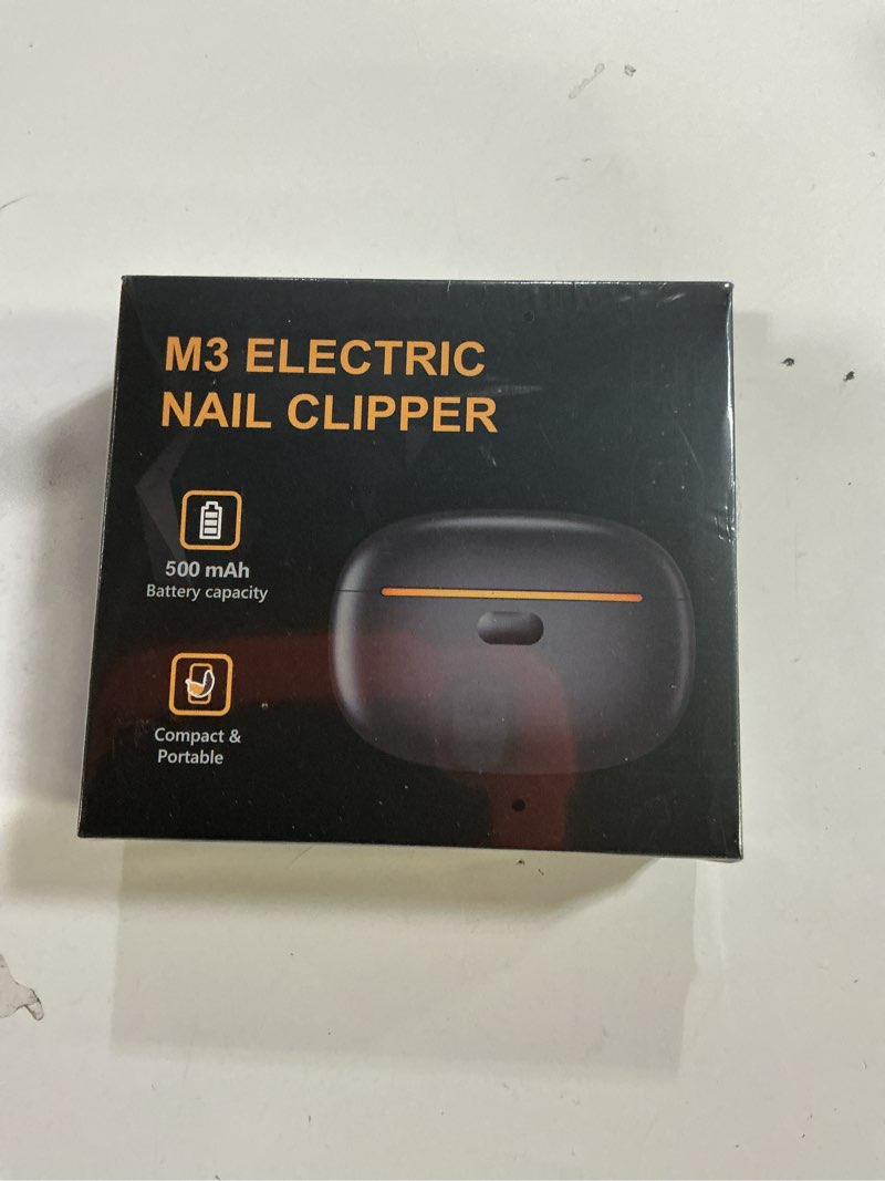 Condition photo showing New/Like New for upgraded 5-in-1 electric nail clipper: led light & dust collector, usb rechargeable, 2-speed grinder - safe for kids, seniors, arthritis, toenails & fingernails(black)