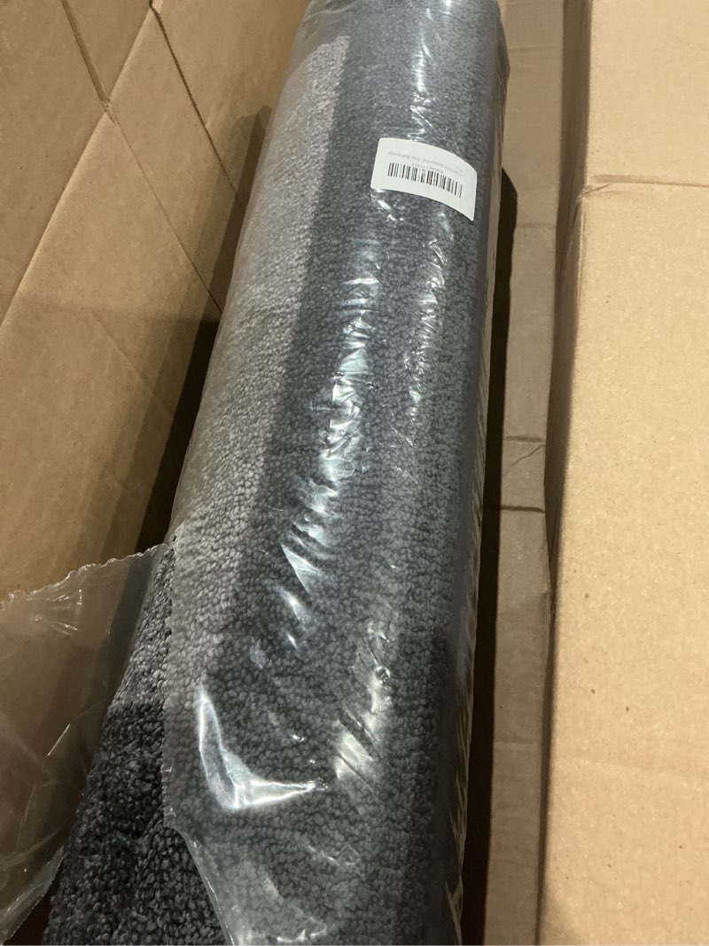 Condition photo showing Good Condition for DOMUSTEX Machine Washable Kitchen Rug 24" x 96", Non Slip Kitchen Mat for Floor, Absorbent Entrance Runner Rug for Bedroom, Hallway, Bathroom, Door (Roll Packing) 24" x 96" Grey