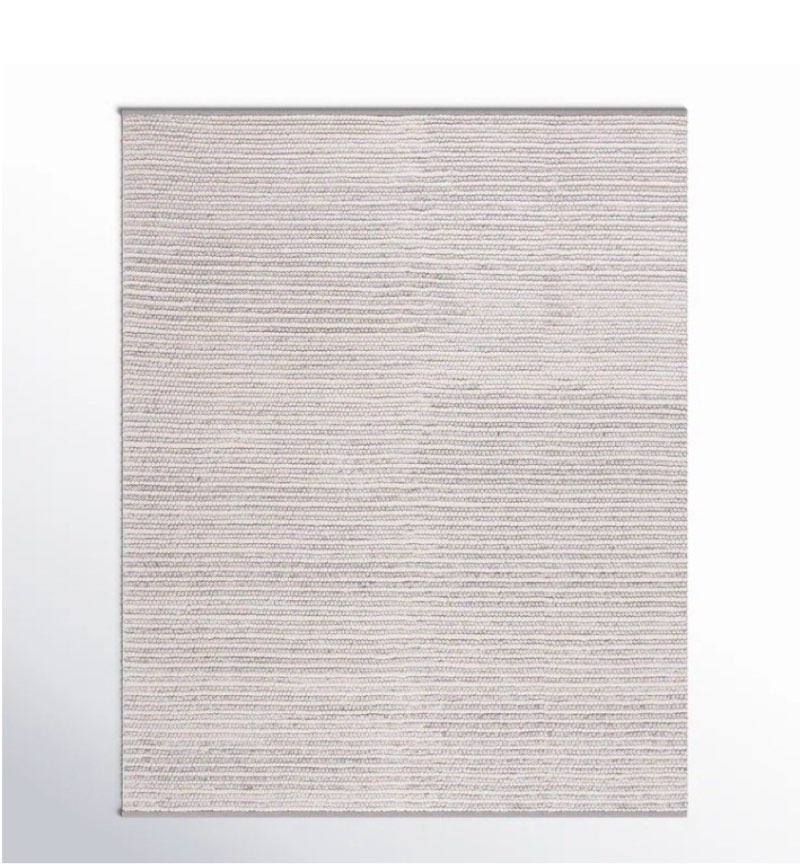 SAFAVIEH Martha Stewart Natura Striped Area Rug, Ivory/Light Grey, 8' x 10