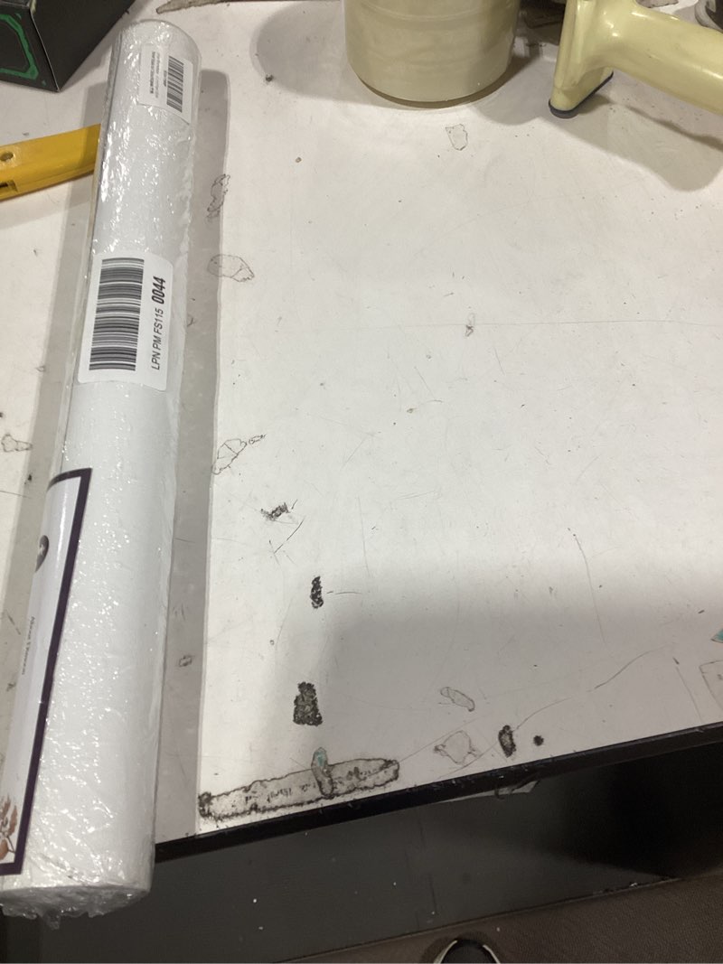 Condition photo showing New/Like New for dimoon 17.7''x236'' peel and stick wallpaper white contact paper for new environmentally friendly materials thickening upgrade embossed renter friendly wall paper modern vinyl wrap countertop bedroom 17.7" x 236" white