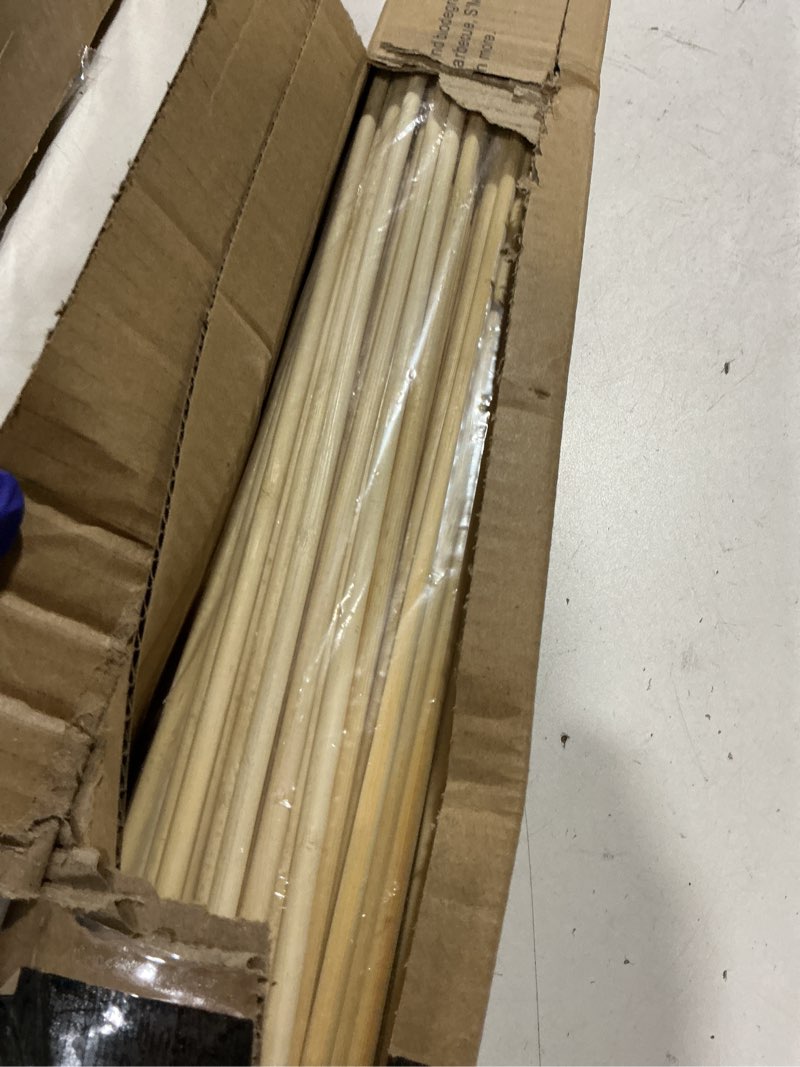 Condition photo showing As Is for hopelf 36" natural bamboo skewers sticks for marshmallows?s'mores?bbq?kabob?grilling?barbecue?roasting?camping.more size choices 6"/8"/10"/12"/14"/30"(100 pcs) 36 inch 100