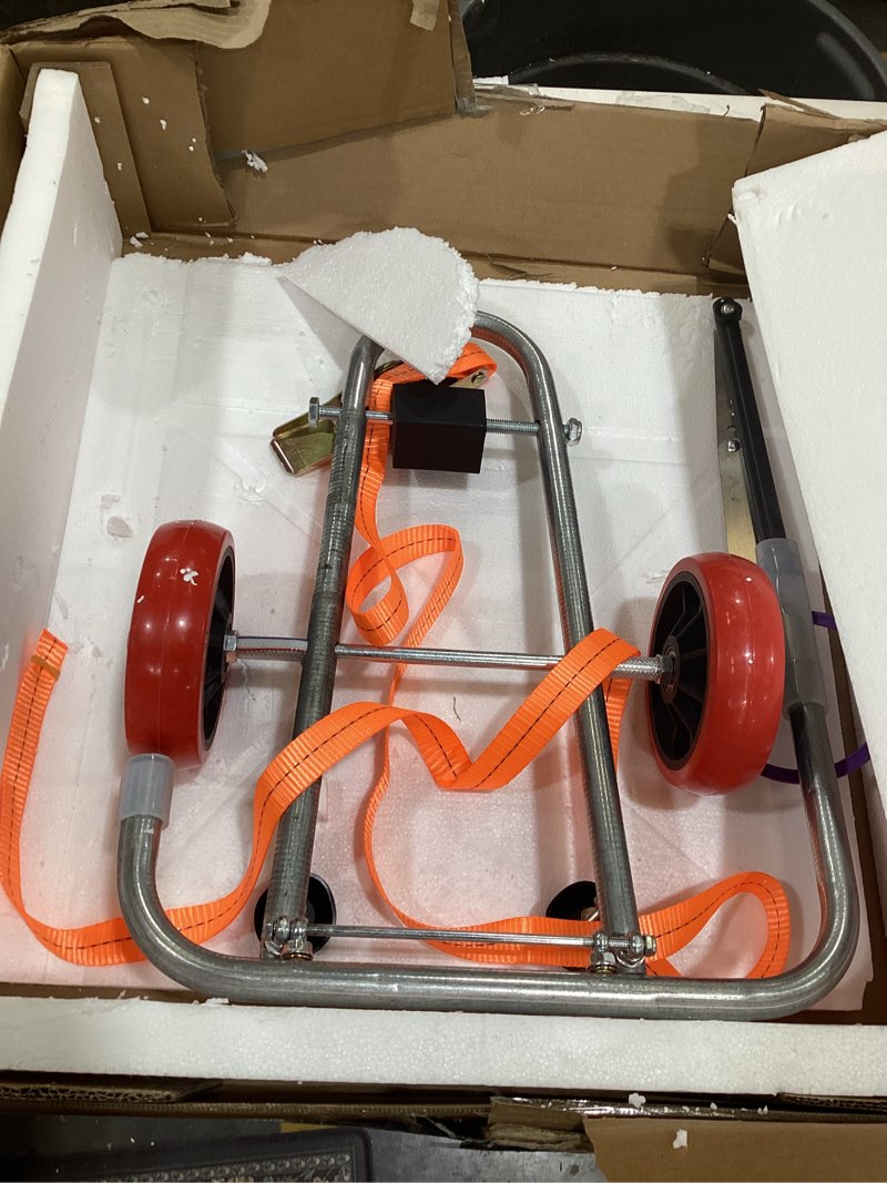 Condition photo showing item condition for Toilet Installation Jack, Stainless Steel Foldable Toilet Cart Jack with Positioning, Rubber Wheels Toilet Dolly Lift Tool for Plumbers