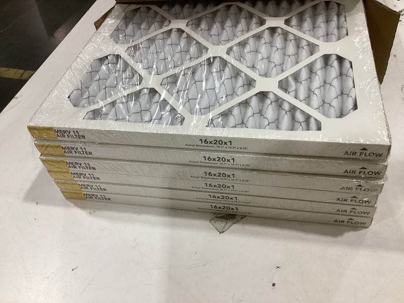 Condition photo showing New/Like New for filtrete 16x20x1 ac furnace air filter, merv 11, mpr 1000, micro allergen defense, 3-month pleated 1-inch electrostatic air cleaning filter, 6 pack (actual size 15.69 x 19.69 x 0.81 in)