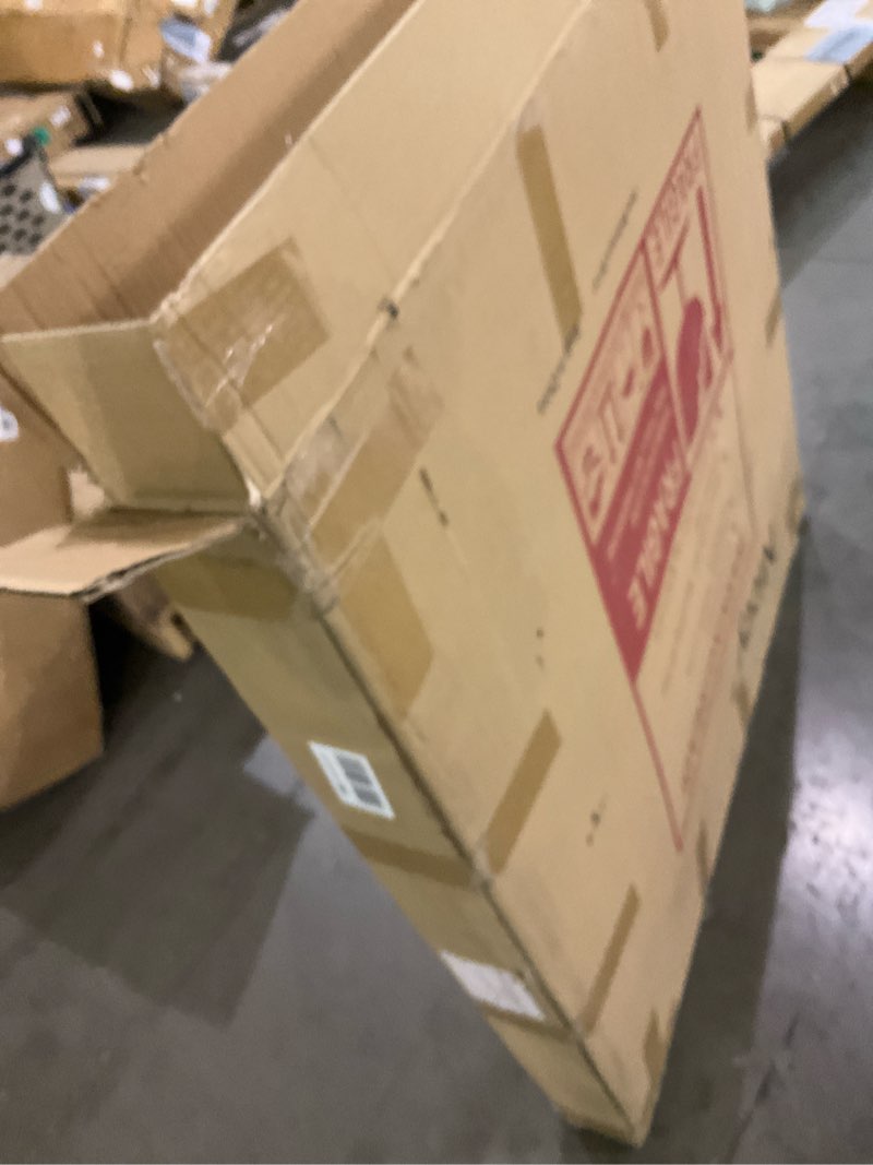 Condition photo showing As Is for Niccy 36" Round LED Backlit Mirror with Lights, Gold Frame Anti-Fog Circle Mirror, Light Up 3 Color ShatterProof Gold 36"L x 36"W