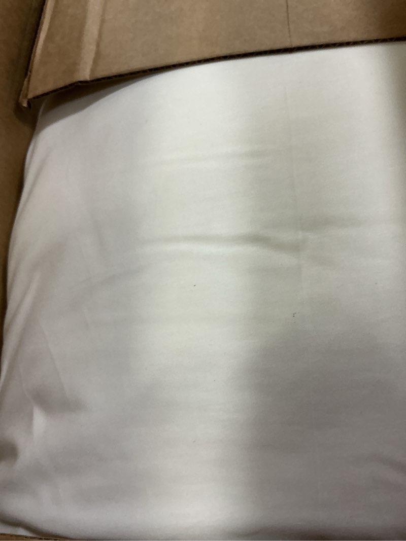 Condition photo showing As Is for Farm To Home 100% Organic Cotton Cover Pillows Queen/Standard Size Set of 2, Down Alternative Hotel Quality Soft Bed Pillow for Back & Side Sleepers, Machine Washable, 20"x28", White Queen(Pack of 2)