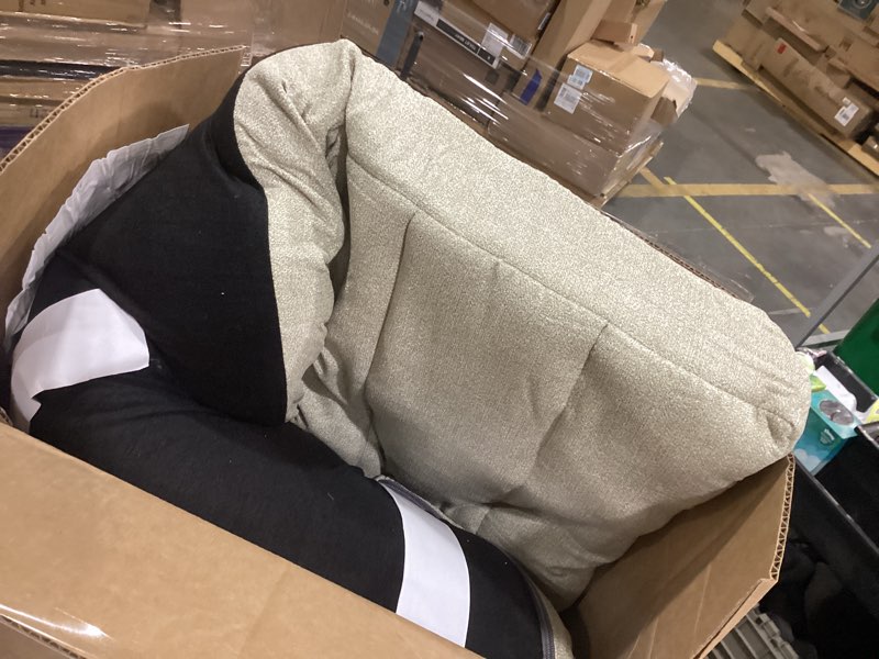 Condition photo showing Good Condition for Nestl Upholstered Twin Headboard - Easy Assemble Channel Stitched Headboard Twin Size - Wall Mounted Headboards with 3D Soundproof Wall Panels Peel & Stick Floating Headboards, Linen Linen Twin