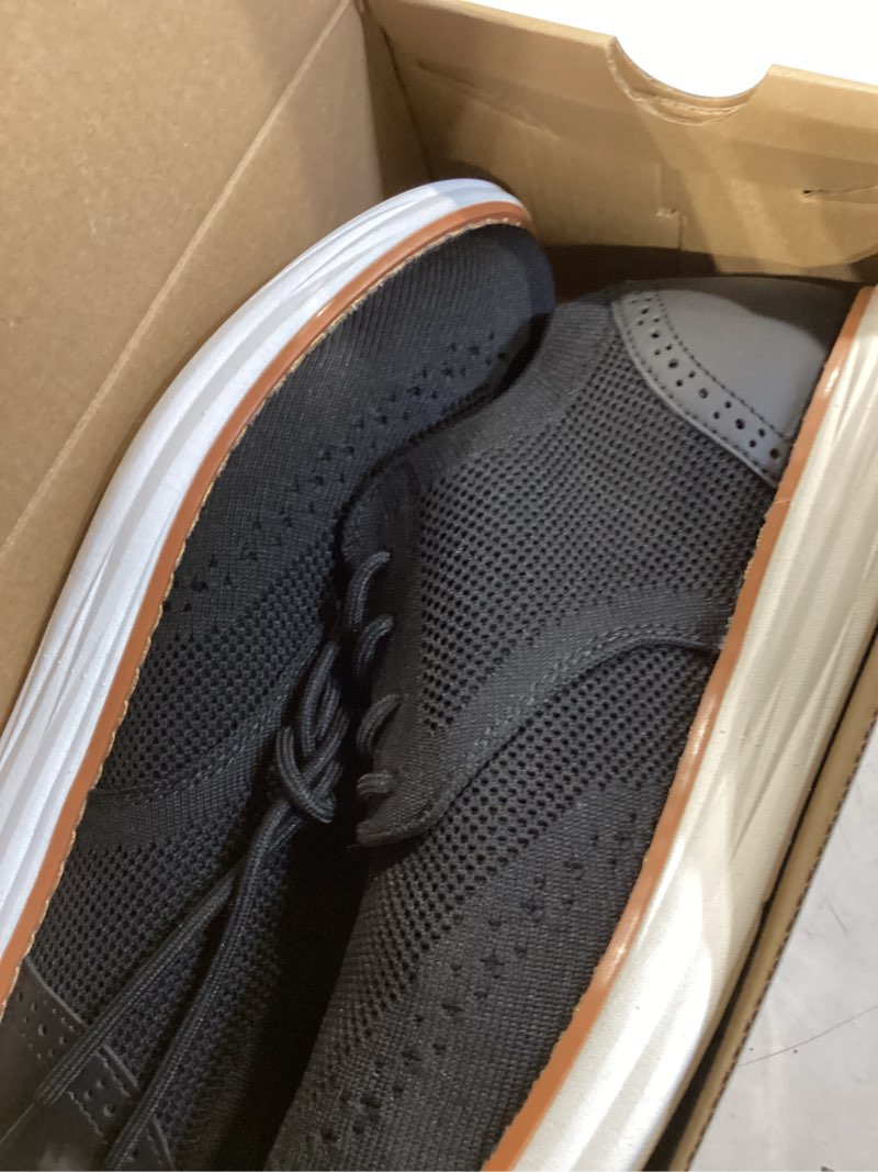 Condition photo showing Good Condition for bruno marc men's knitflex craft mesh oxfords sneakers casual dress lace-up lightweight walking shoes 9.5 6-black