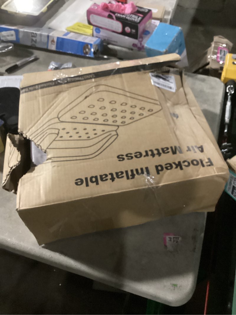 Condition photo showing Good Condition for Flocked inflatable air mattress