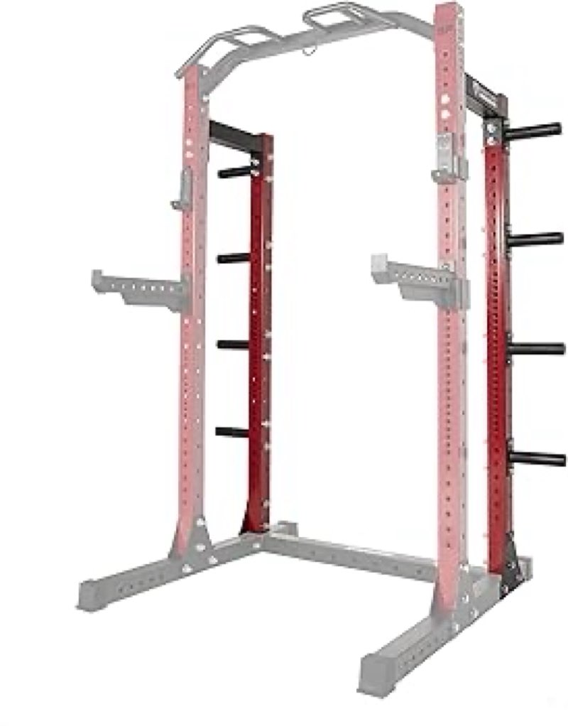 fitvids power rack squat stand, 1000 pound capacity 3“ x 3” for home gym with j-hooks