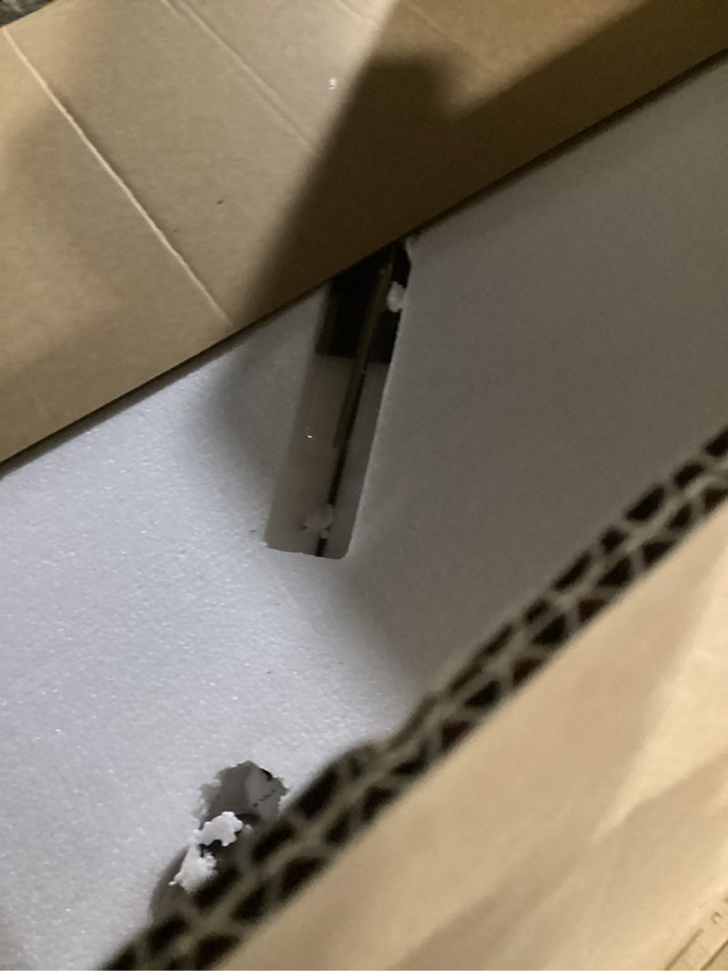 Condition photo showing New/Like New for 36 inch Extra Large Wall Clock Modern Battery Operated Wall Clock with Pendulum, Silent Non-Ticking Metal Clock for Living Room Decor, Decorative Hanging Clock for Bedroom, Office, Kitchen, Home Minimalist Metal 36 Inch