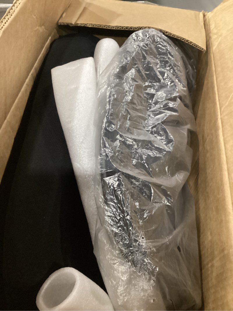 Condition photo showing As Is for Ergonomic Drafting Chair, Tall Office Chair with Flip-up Armrests, Breathable Mesh High Desk Chair with Lumbar Support Adjustable Footrest Ring for Standing Desk Black