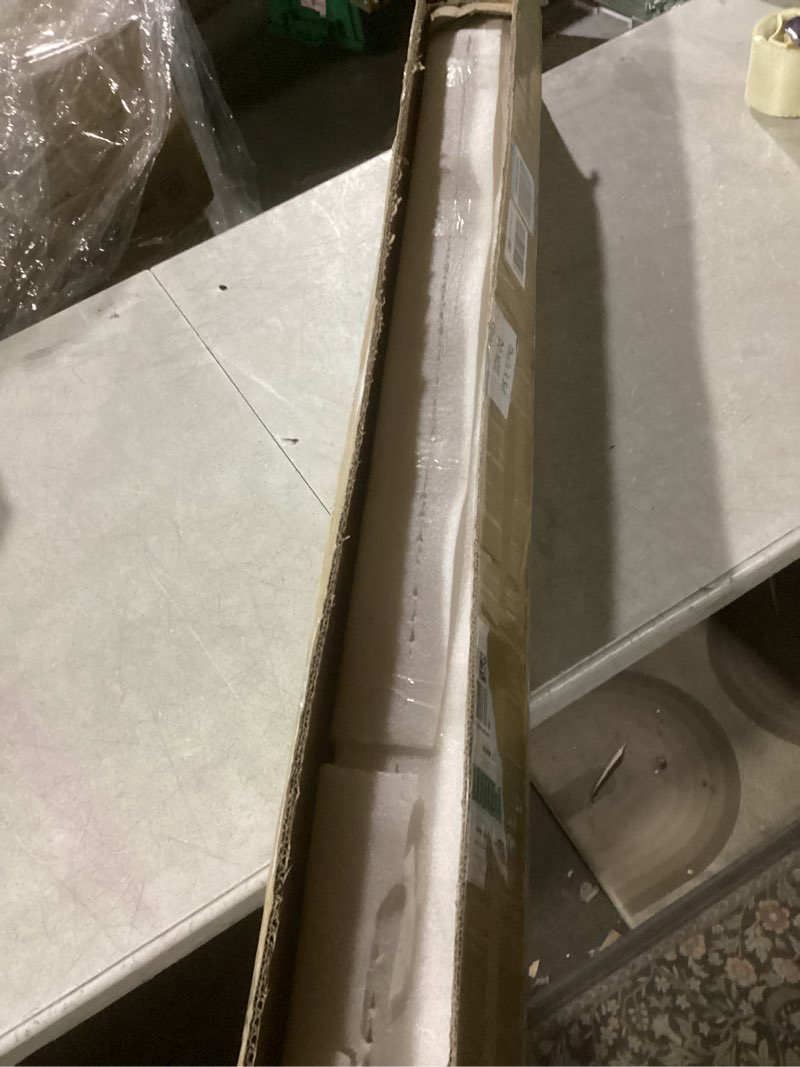 Condition photo showing New/Like New for 1 pcs 3.5 x 48 inch solid red oak stair newel post with a single groove notched wood balusters for staircase interior railing newels for stair handrails 1 red oak