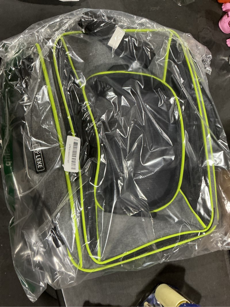 Condition photo showing Good Condition for Lekereise Top-Expandable Pet Carrier 18x13x9.5 Inch Southwest Frontier Airline Approved Soft Sided Underseat to 15lbs Travel Carriers for Small Cats Dogs with Locking Safety Zippers Anti-Scratch Mesh 18"x13"x9.5" Gray