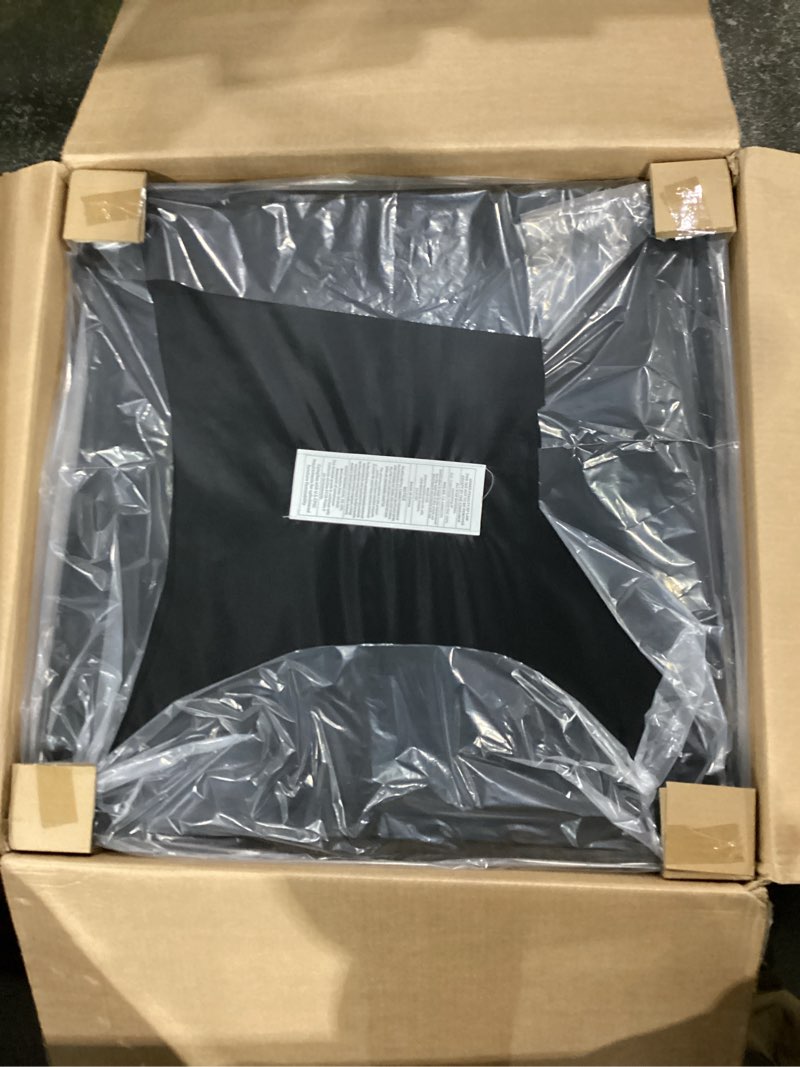 Adeco 28 inch Ottoman with Storage – Square Footstool (Gray -2)