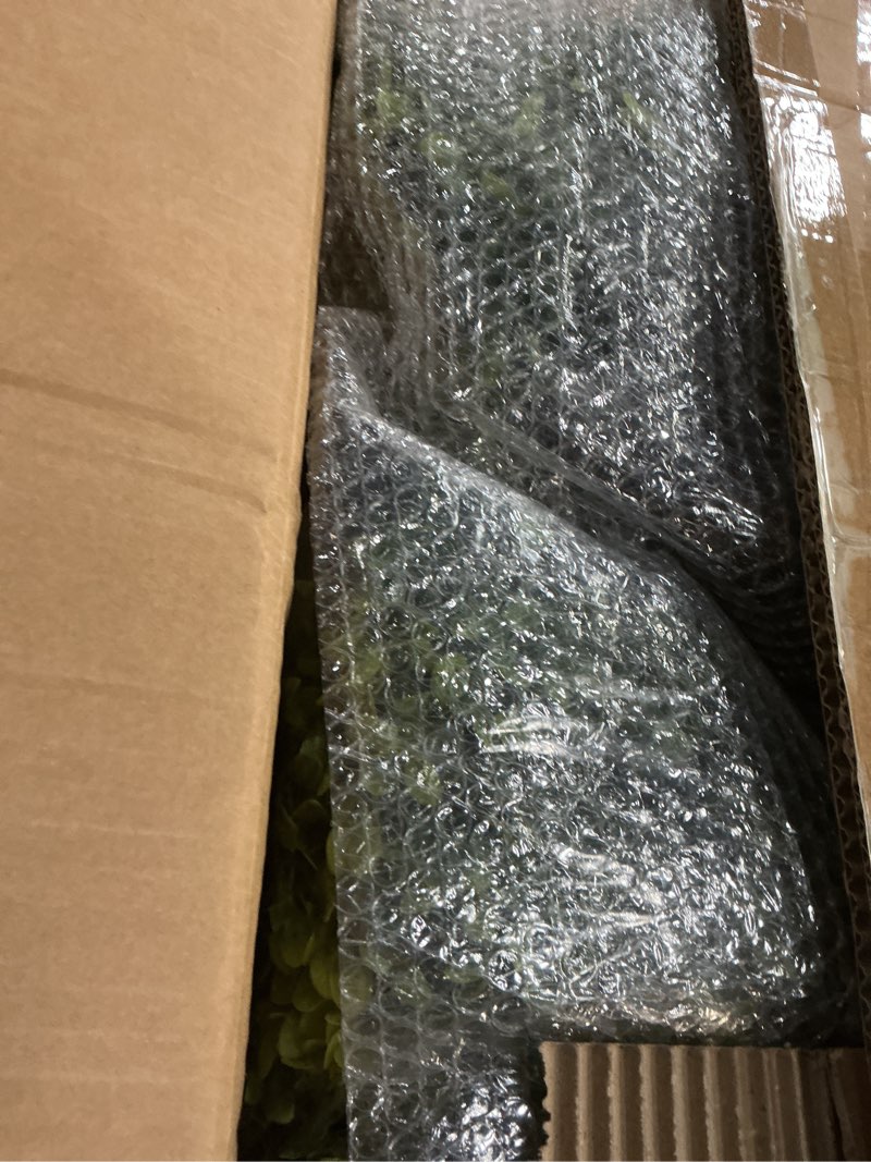 Condition photo showing New/Like New for I.C.ELAINE 27" Faux Boxwood Plants Outdoor Set of 2, UV-Resistant Topiary Trees Artificial Outdoor Bushes & Shrubs, Realistic Fake Plants Evergreen for Planters Front Porch Outside Decor 2.3ft
