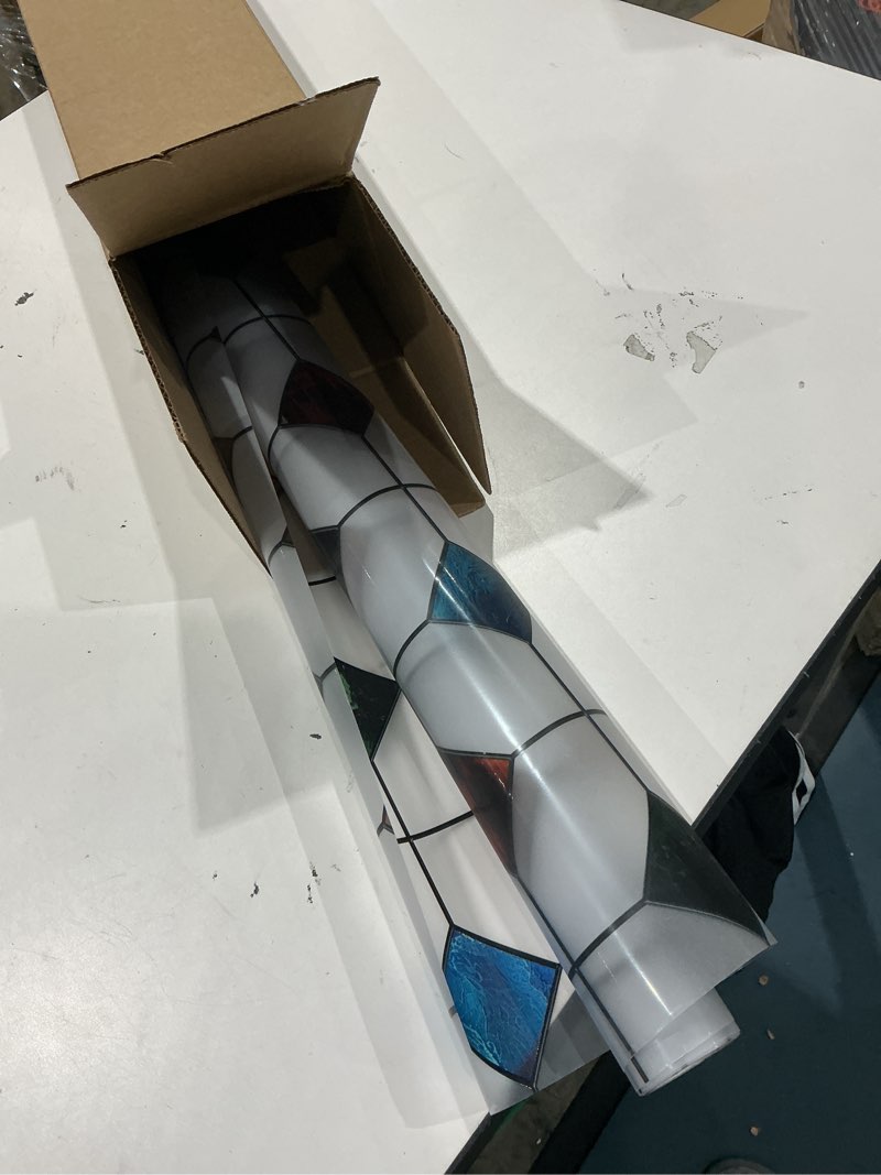 Condition photo showing Good Condition for dktie window privacy film frosted glass static cling uv sun blocking heat control window tint day and night insulation home bathroom door decorative (s533, 23.6in x 78.7in) s533 23.6in x 78.7in