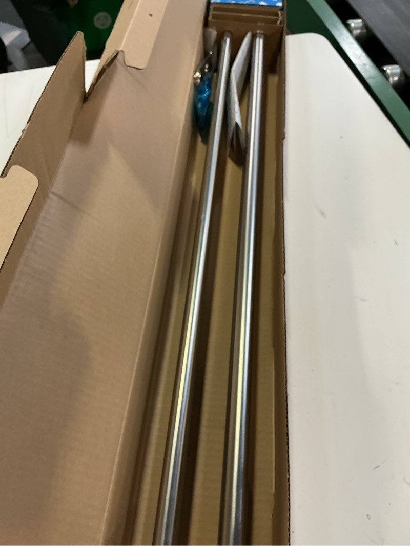 Condition photo showing Good Condition for umbra twilight double curtain rod set – wrap around design ideal for blackout or room darkening panels, 30 to 84 inches, nickel nickel 30" to 84"