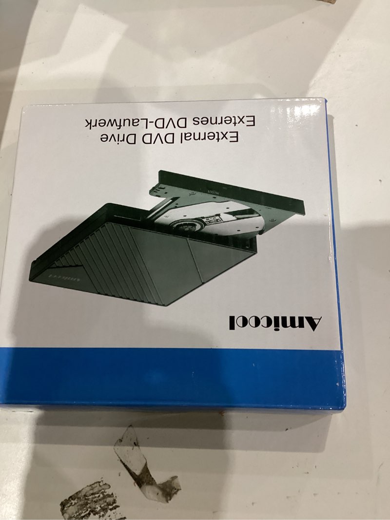 Condition photo showing As Is for External DVD Drive USB 3.0 USB C CD Burner CD/DVD +/-RW Optical Drive, Slim Portable DVD CD ROM Rewriter Writer Duplicator for Laptop Desktop PC Windows 11/10/8/7 MacBook Mac Linux OS Apple star-color