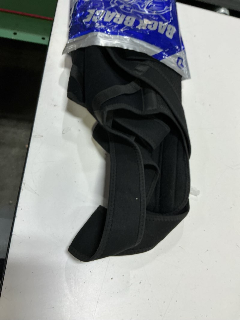 Condition photo showing Good Condition for back brace posture corrector for men & women, upgraded full back support with adjustable shoulder straightener and waist support straps, breathable back brace for office work, long sitting & daily wear, comfortable posture support for upper & lower back medium black medium (waist 35"-41")