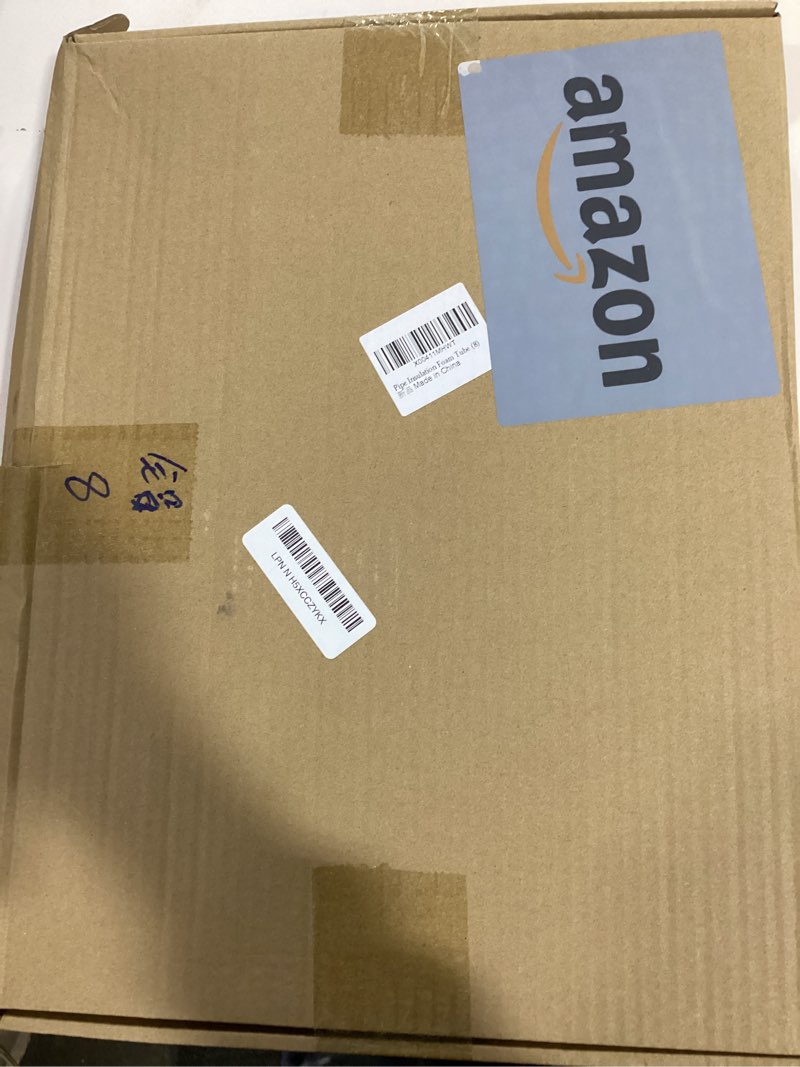 8 pack pipe insulation foam tube, 3/4'' self adhesive pre slit foam pipe covers polyethylene with al