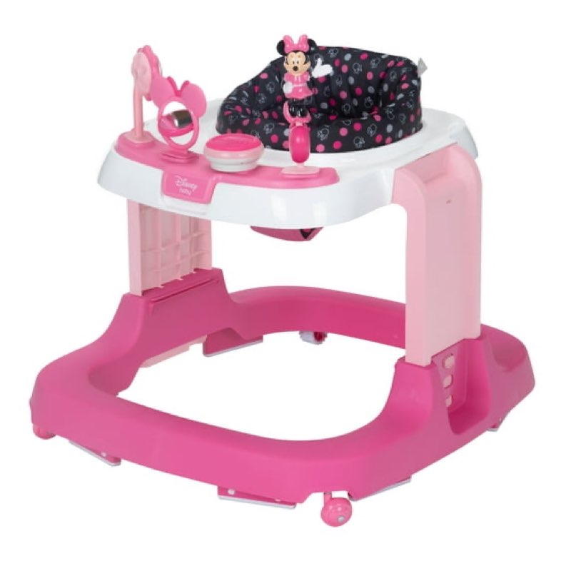 disney baby ready, set, walk dx developmental walker, modern minnie