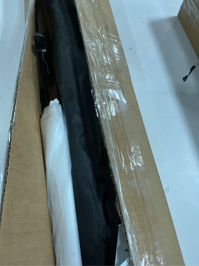 Condition photo showing New/Like New for White Backdrop with Stand, 6x9 ft White Photo Backdrop Curtain with 6.3x6.5 ft Background Stand, Por