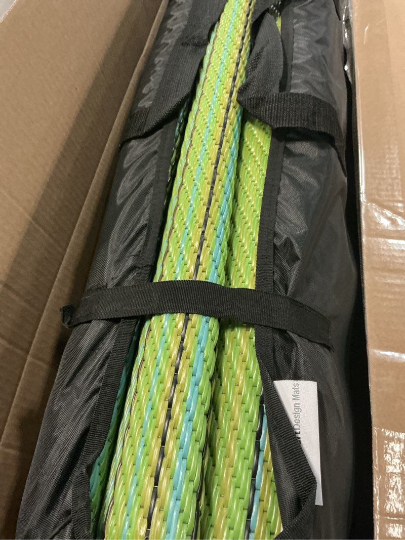Condition photo showing New/Like New for smm006 reversible outdoor/indoor plastic rugs - easy to clean and carry?waterproof protable outdoor mat, perfect for picnics, cookouts, camping, and the beach-?green?8x10?