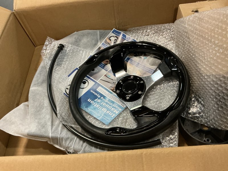 Condition photo showing Good Condition for Boats Steering System, Cable Outboard Steering Kit 3/4" Standard Tapered Shaft, Boat Steering System for Yachts 10FT